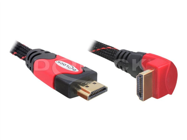 Speichermedien DeLOCK Kabel HDMI A-A St/St 1.4 gewinkelt 1m