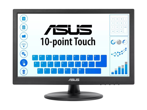 Asus VT169HE Touch Monitor (39.6 cm (15.6 Zoll), schwarz,