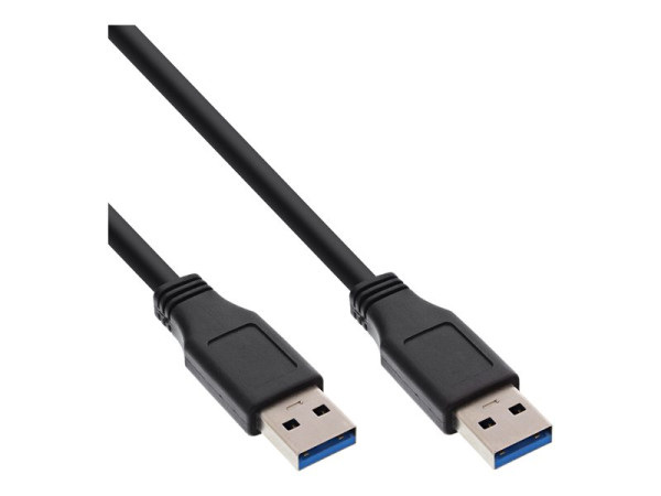 InLine? USB 3.0 Kabel, A an A, schwarz, 3m