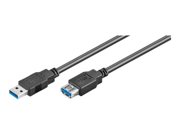 USB-Verlängerung USB 3.0 A-A 1,8m SCHWARZ