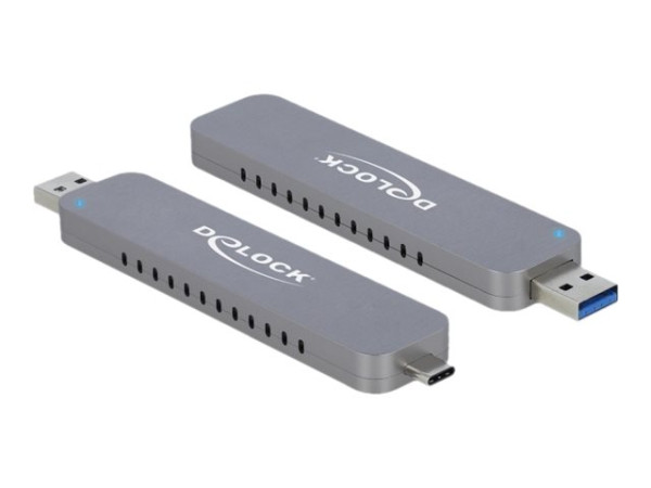 DeLOCK M.2 PCIe SSD m. USB-C+Typ-A St | Externes