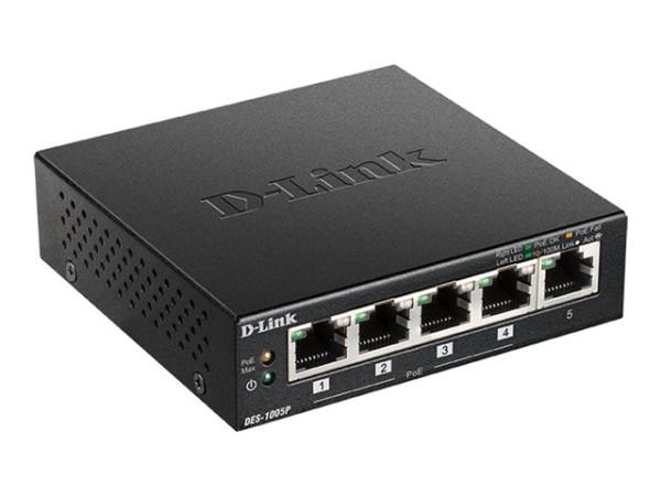 D-Link DES 1005P Switch 5-Anschlüsse