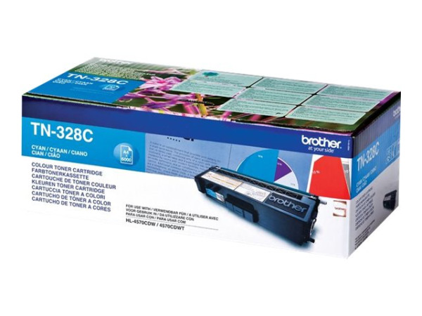 Brother TN328C Toner cyan, 6.000 Seiten ISO/IEC 19798 für