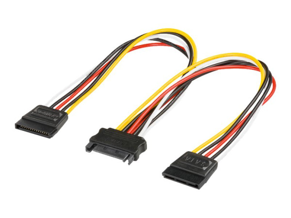 Stromadapter Y-Kabel SATA -> 2xSATA