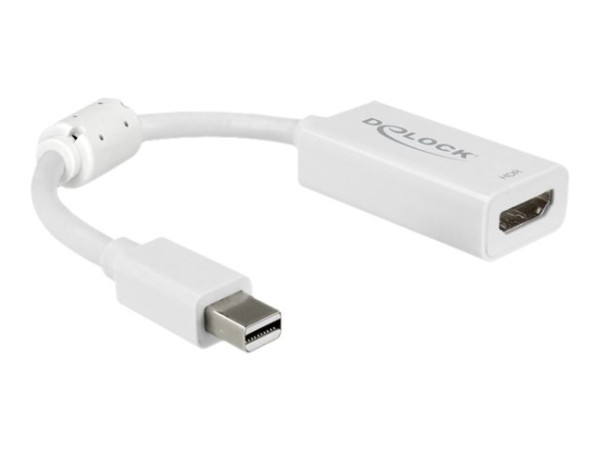 DeLOCK mini DP 1.4 Adap.>HDMI 4K 60Hz weiß, 10cm Zum