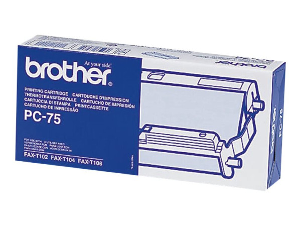 Brother PC75 Thermo-Transfer-Rolle mit Kassette, 140 Seiten