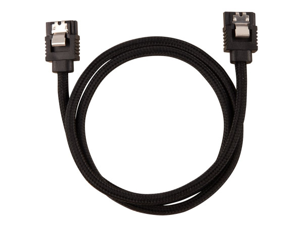 Corsair Premium Sleeved Sata Kabel 2er 60cm schwarz gerade