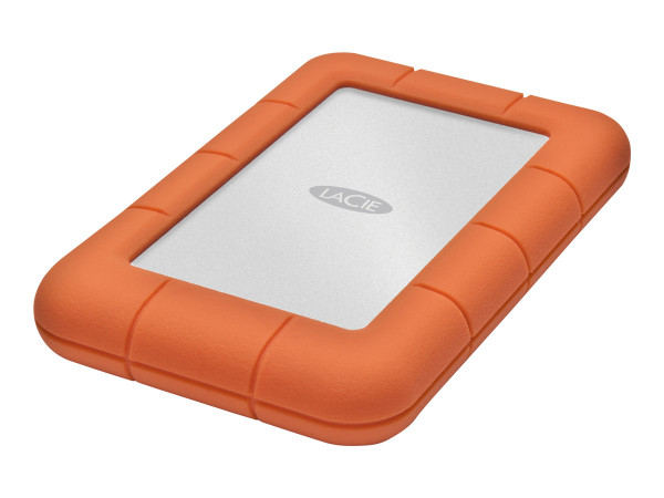 LaCie Rugged Mini 2 TB, Festplatte silber/orange, USB 3.0,