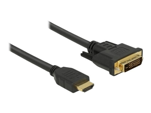 Kabel Monitor DVI-D St => HDMI St 0,50m Delock schwarz