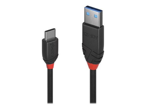 Lindy USB 3.2 Gen 2 Kabel Black Line, USB-A Stecker > USB-C