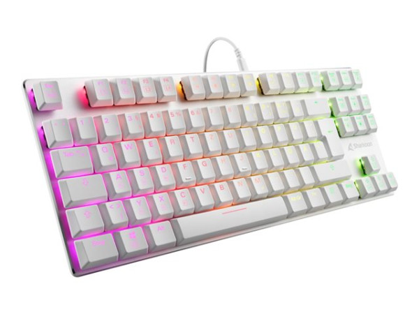 Sharkoon PureWriter wh TKL Kailh Red DE | RGB -