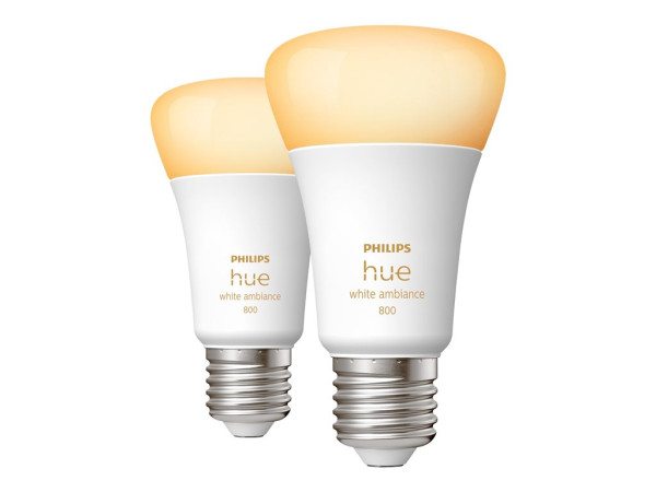 Philips Hue Phil Hue E27 Doppelpack 2x570lm 60W White Amb.