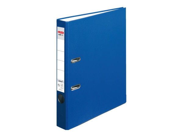 Herlitz maX.file protect, Organizer blau, 5cm, A4 Ordner 5