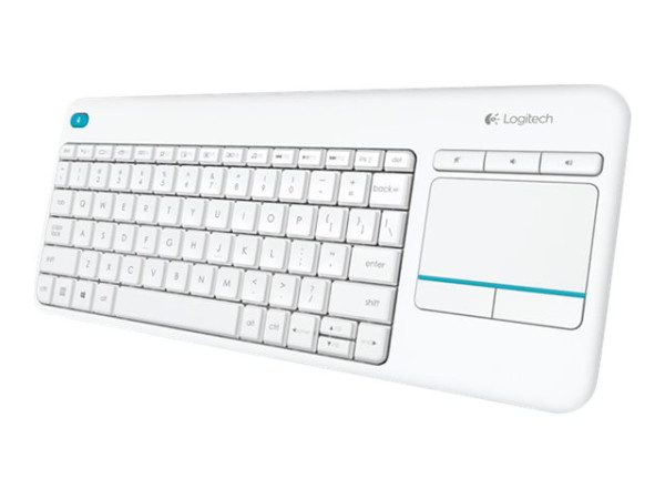 Logitech WL Touch Keyboard K400 Plus U, Tastatur weiß Funk