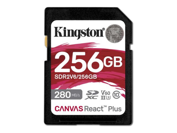 Kingston Canvas React Plus 256 GB SDXC (UHS-II U3, Class