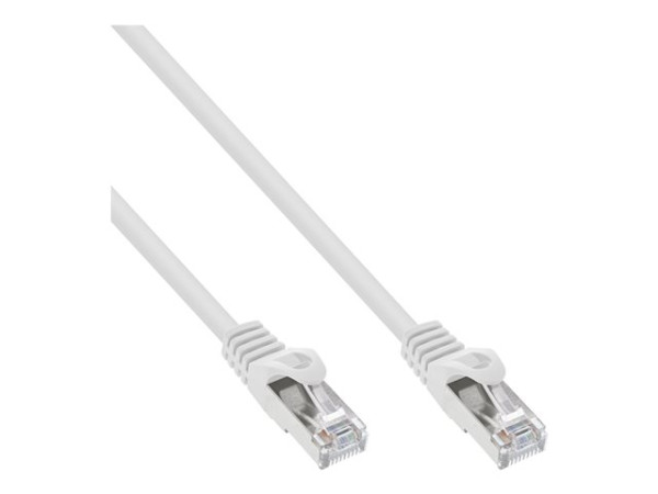 Patchkabel, SF/UTP, Cat.5e, weiß, 1,50m RJ45 (Inline)