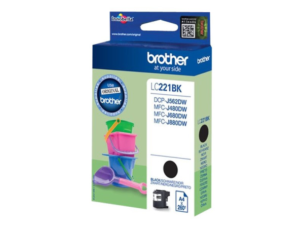 Brother Tinte BK LC-221BK