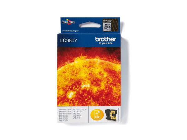 Tinte Brother LC-980y Gelb