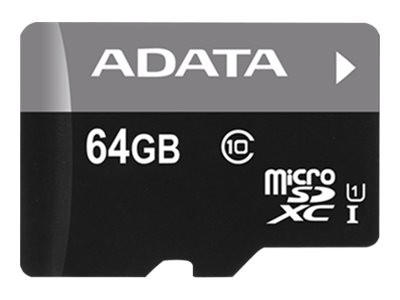 ADATA microSD 64GB Premier UHS-I Cl10 | + Adapter