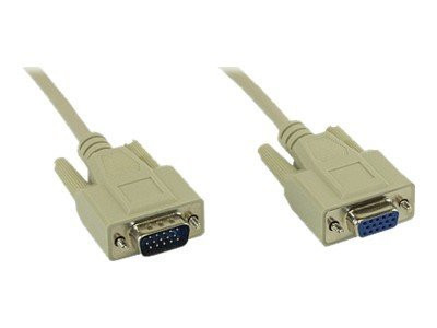 InLine® VGA Verlängerung, 15pol HD Stecker / Buchse, 10m