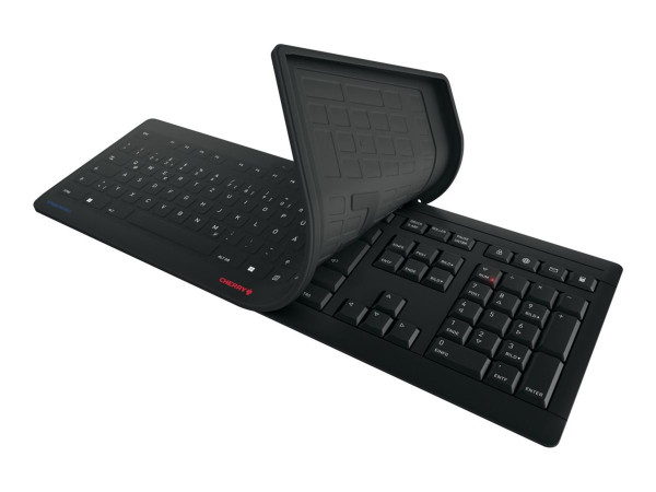 Cherry STREAM PROTECT Keyboard WL DE bk Wireless