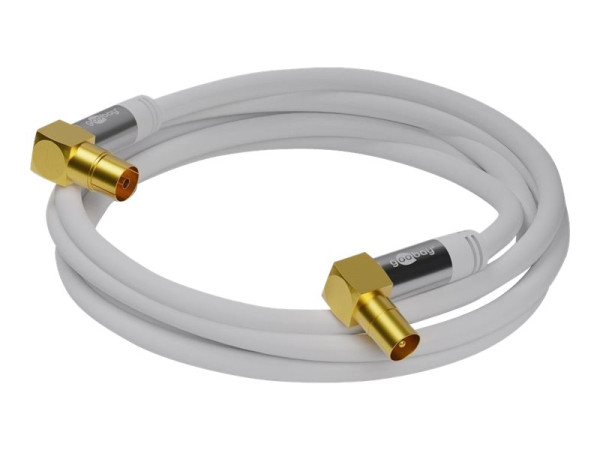 Goobay goobay TV Antennenk. 135dB 90Âø wh 10m | 4x