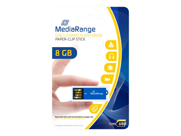 MediaRange Mediarange USB Nano 8GB m. BÃ¼rok. bu U2 MR975