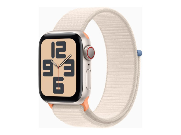 Apple Watch SE (2023) (silber/hellbeige, 40 mm, Sport Loop,
