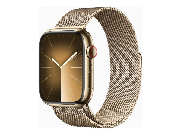 Apple Watch Series 9 (gold/gold, Edelstahl, 45 mm,