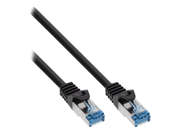 Inline RJ45 Patchkabel S/FTP,Cat.6A,2,00m,schwarz TPE