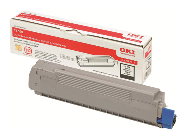 Toner Oki schwarz für C8600 (6000 Seiten)