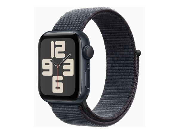 Apple Watch SE (schwarz, Aluminium, 40 mm, Sport Loop