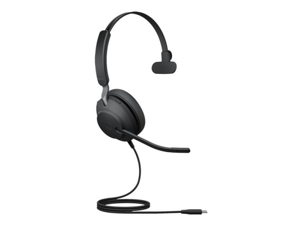 Jabra Evolve2 40 SE (schwarz, Mono, USB-C, UC)