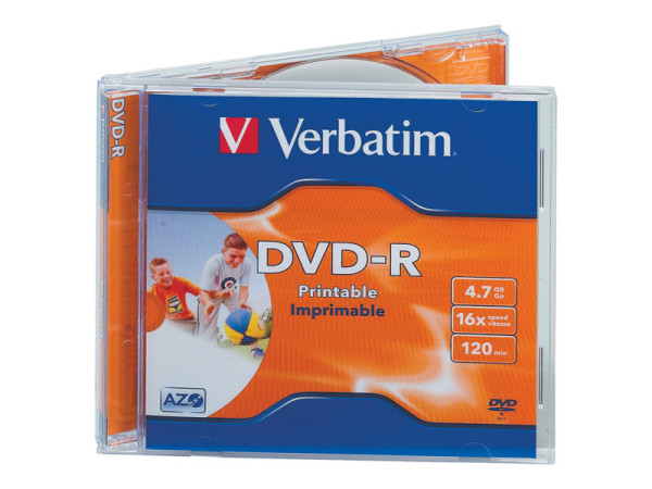 DVD -R 4.7GB Jewel Case PRINT Verbatim 16x 10er-Pack