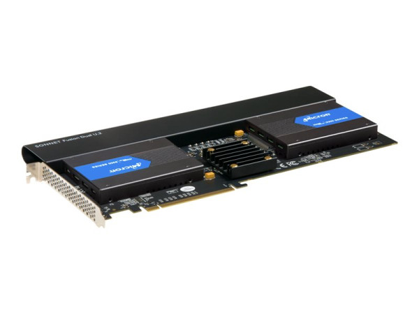 Sonnet Fusion Dual U.2 SSD PCIe Card | FUS-U2-2X4-E3