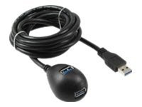 InLine® USB 3.0 Verlängerung, A Stecker / Buchse, schwarz,