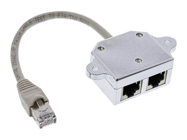 InLine® Cat.5e / ISDN T-Adapter (Port-Doppler) RJ45