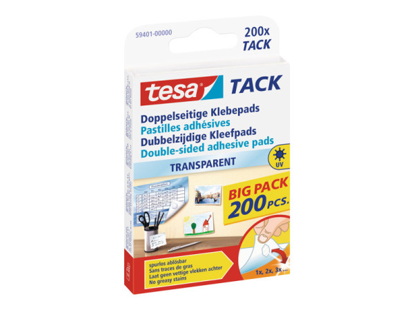 TESA tesa Tack Doppelseitige Klebepads BP | Big Pack weiÃŸ,
