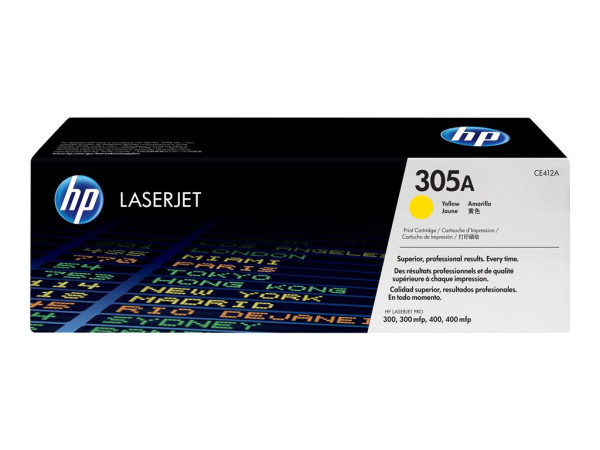 Toner HP 305A (CE412A) gelb (ca. 2600 Seiten)