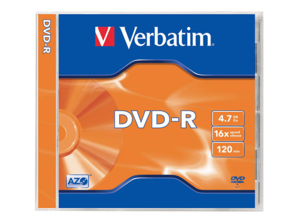 DVD-R Verbatim 4,7GB 5pcs Jew SR 16x