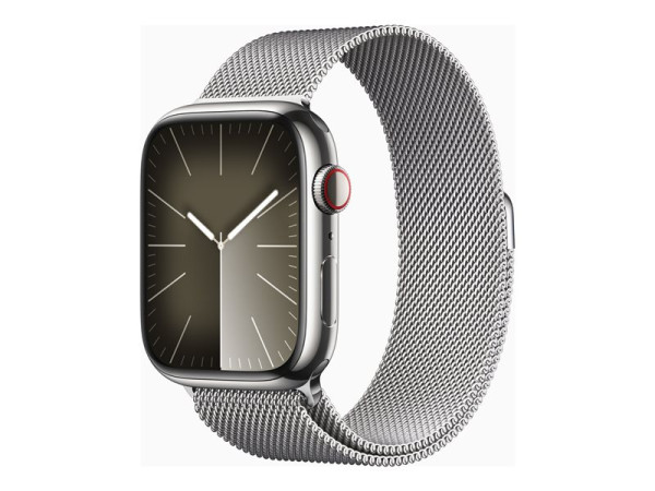 Apple Watch Series 9 (silber/silber, Edelstahl, 45 mm,