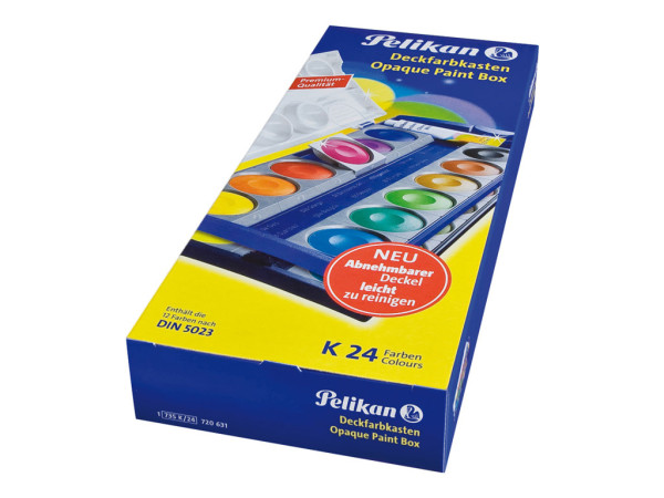 Pelikan Farbkasten 24Farben u 1 TB Deckwei? 735K/24