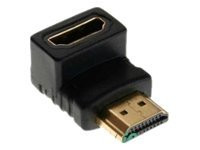 InLine® HDMI Adapter, Stecker / Buchse, gewinkelt unten,