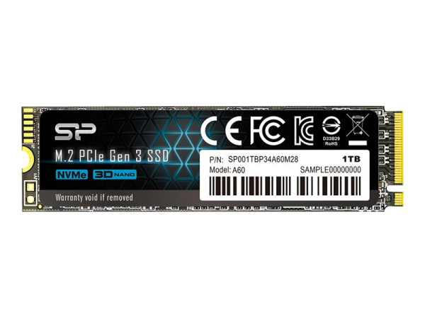 Silicon Power P34A60 SSD 1TB inten M.2 2280 PCIe 3.0 4x NVMe