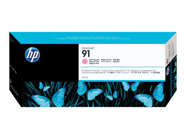 HP C9471A|91 Tintenpatrone magenta hell, Inhalt 775 ml für