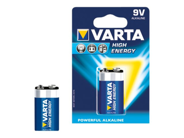 Varta Energy Batterie E-Block 6LR61, 9Volt (1 Stück)