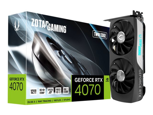 Zotac GeForce RTX 4070 Twin Edge (DLSS 3, 3x DisplayPort,