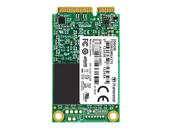 256 GB Transcend Industrial MSA370 mSATA 500MB/300MB