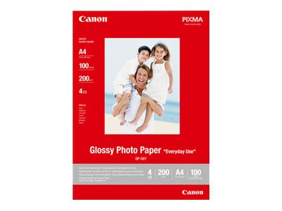 Papier Canon Fotopapier glänzend A4 100 Blatt