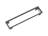 Bachmann Bach Power Frame Einbaurahmen 4fach bk | RAL9005